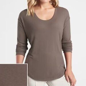 Athleta Cloudlight Rib Stratus Top - S Coffee House